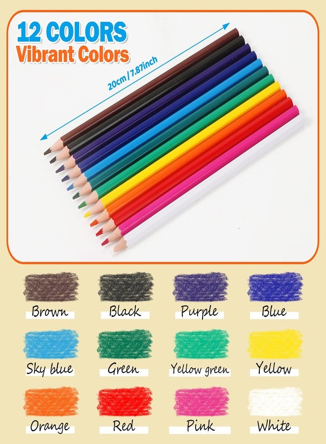 AuroTops 12 Pack Colored Pencils,144 Count Pre-Sharpened Colored Pencils Bulk,12 Color Pencil for Classroom Prizes Gifts,Back to School Supplies,Coloring Pencil Art Supplies - Image 2